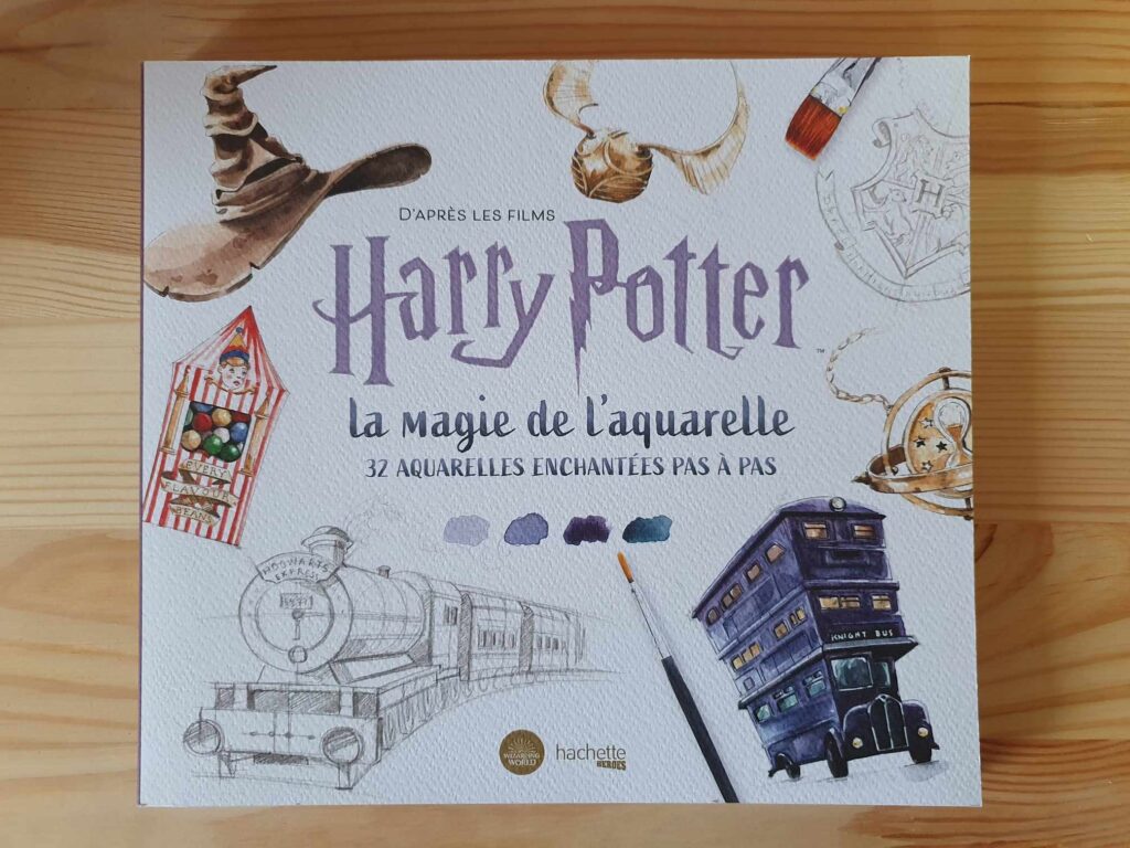 Couverture Harry Potter la magie de l'aquarelle