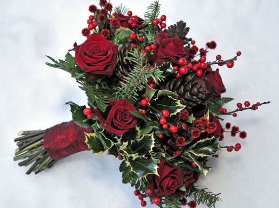 Bouquet mariage hiver