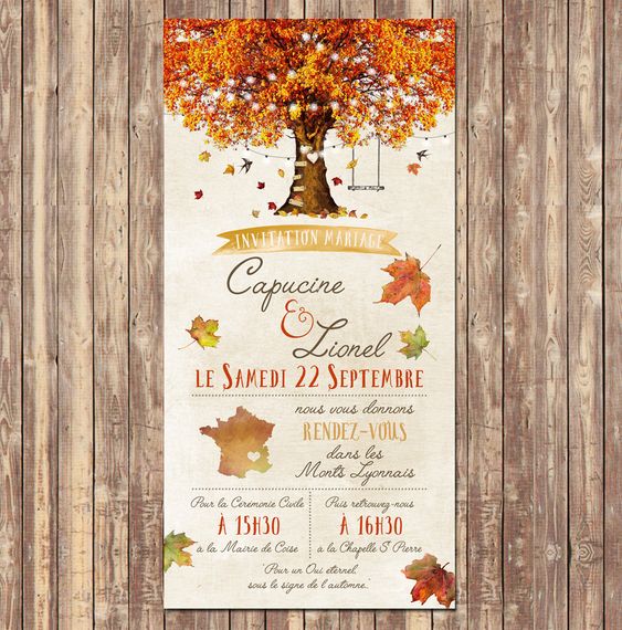 mariage saison automne