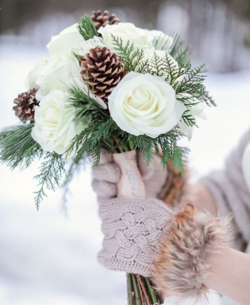 Bouquet mariage hiver