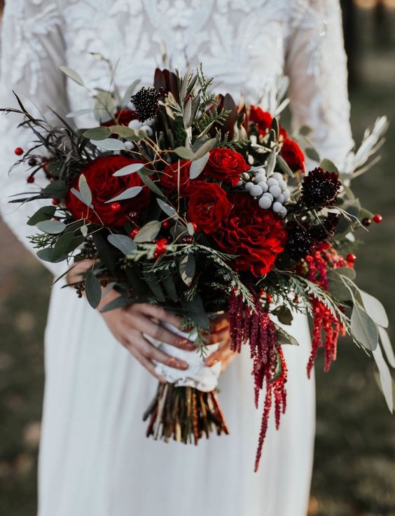 Bouquet mariage hiver