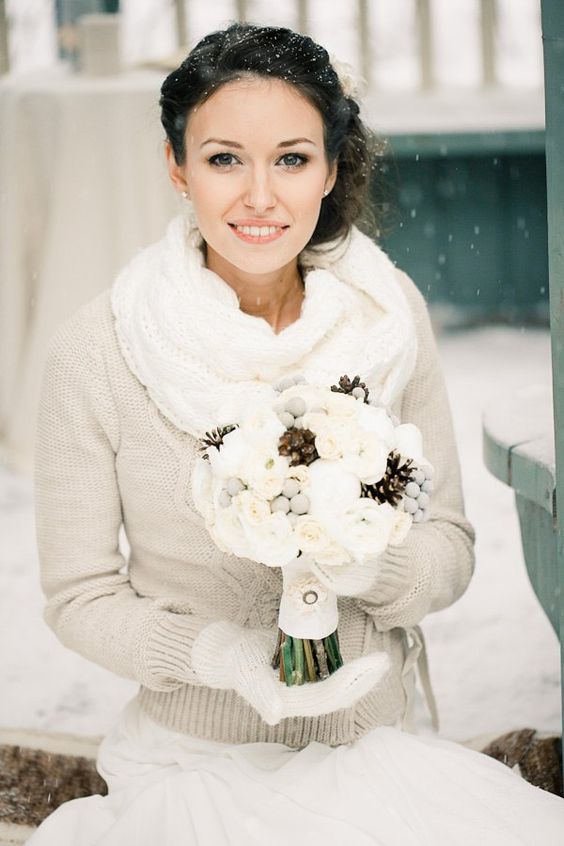 Tenue mariage hivernal