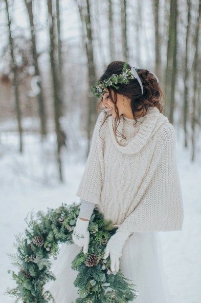 Tenue mariage hivernal