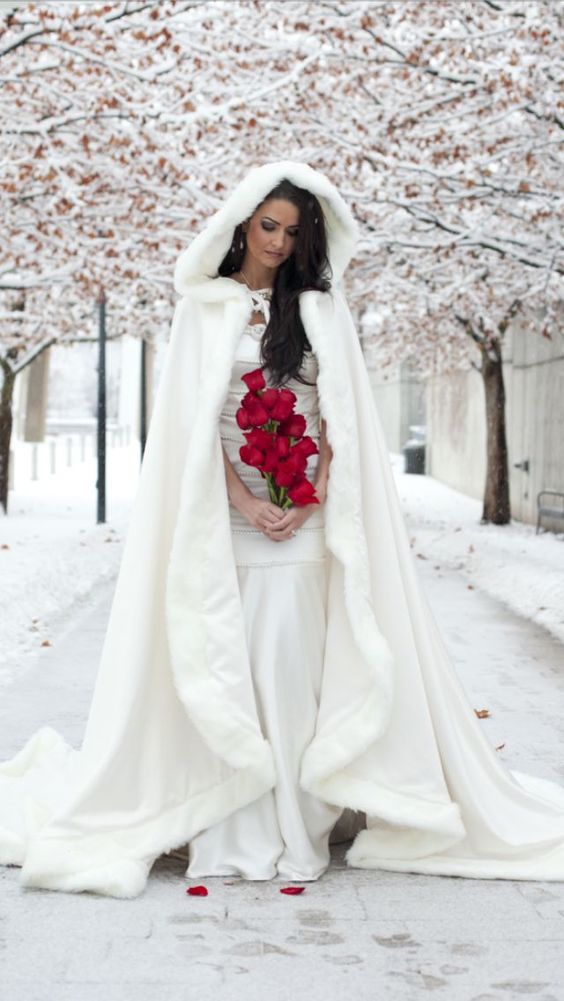 Tenue mariage hivernal