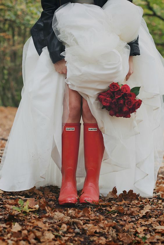 Chaussure de mariée pour l'automne