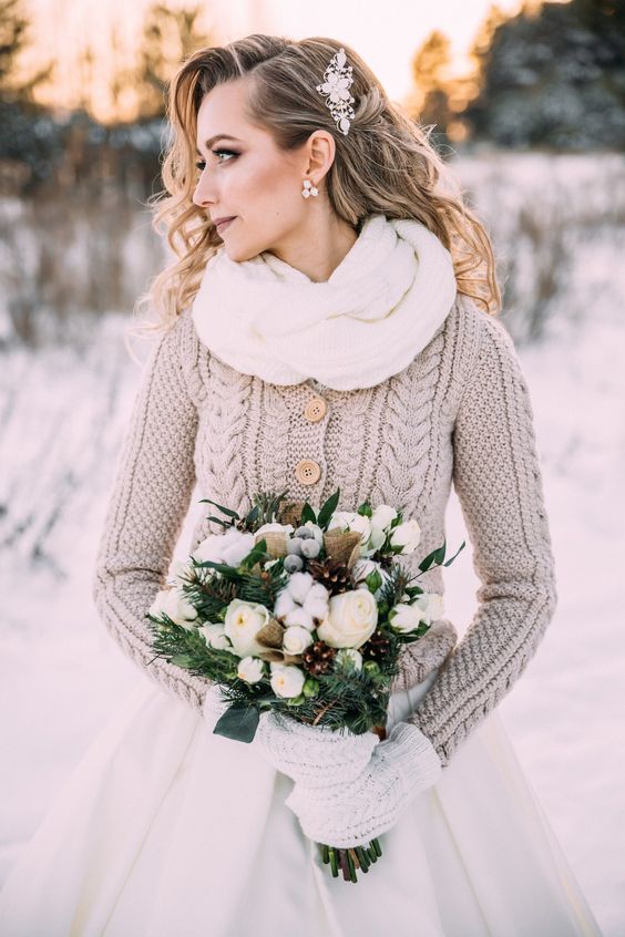 Tenue mariage hivernal