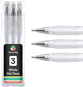 Stylo gel blanc